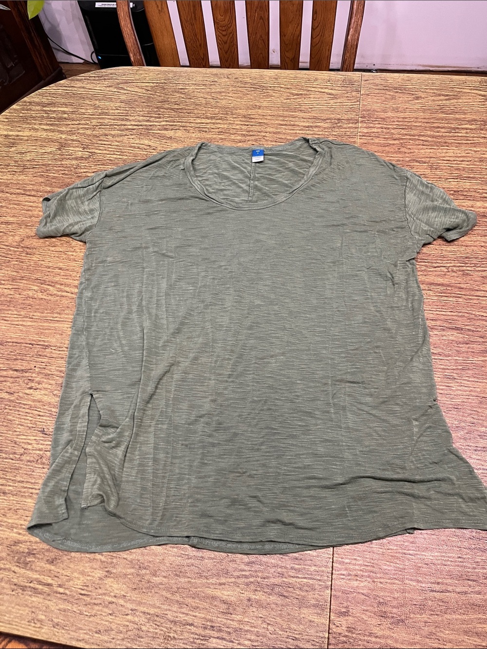 Everyday Olive Green Scoop Neck tee